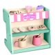 Ricokids 785100 Wooden Toy Cafe and Pastry Shop, Mint