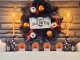 LED Pumpkin Light Glowing Figurine Halloween Decoration Battery Operated