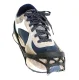 Anti-Slip Shoe Covers with Steel Chains, Size 38-45, Black