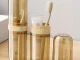 Travel Case for Toothbrush and Toothpaste, Yellow