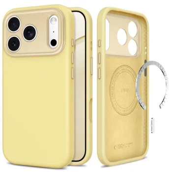Tech-Protect Uniq MagSafe CC Case for iPhone 18 Pro / 17 Pro - Mellow Yellow