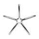 Activeshop Stool Base for Model 304, Silver