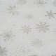 Christmas Tablecloth Ruhhy 22790 with Silver Snowflakes 71x55 in (180x140cm), White