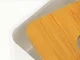 Tissue Box with Bamboo 21 x 13 x 10 cm, White