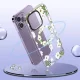 Tech-Protect iPhone 15 Pro Case MagMood MagSafe, White Daisies