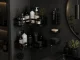 Bathroom Shelf Set (5 pcs), Black