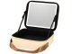 Travel Cosmetic Case with Detachable LED Mirror, Ecru