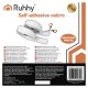 Ruhhy Self-Adhesive Hook and Loop Tape 5m x 2.5cm, White