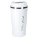 Thermal Mug with Spout and LED Temperature Display, 500ml, White