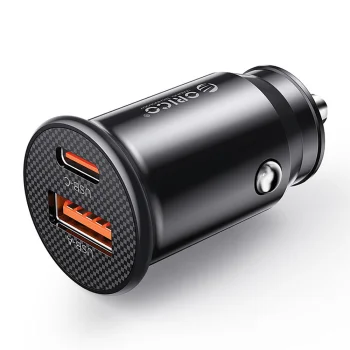 Orico PowerMini 30W USB-C & USB-A Car Charger - Black