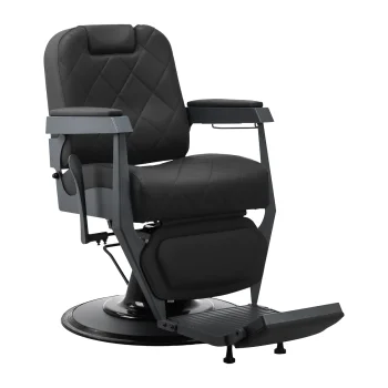 Gabbiano Bruno Barber Chair Black with Graphite Base
