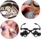 LED Magnifying Glasses 25X, Black
