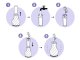 LED Table Lamp and Vase 2-in-1, 3 Light Colors, Ecru