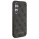 Guess Samsung Galaxy S24 FE Case 4G Metal Gold Logo, Brown