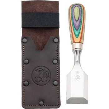 Kirschen W.I.N.A.C. Short Chisel in Leather Holster, 35 mm