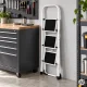 ModernHome 3-Step Folding Steel Ladder, Max 150 kg