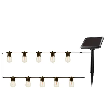 Forever Light SUNARI FLS-60 LED Solar Garland 7.5m 10 Bulbs IP44