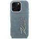 Karl Lagerfeld Jeans Signature Logo iPhone 16 Pro Case with MagSafe, Blue