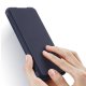 Samsung Galaxy A72 (SM-A725F/DS) DUX DUCIS Skin X Auto-absorbed Leather Cell Phone Case Cover, Blue | Telefona...