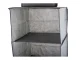Hanging Wardrobe Organizer with 4 Shelves, 80 cm, Grey