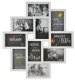 Collage Photo Frame for 10 Pictures 10x15 cm, RUHHY, white