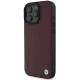 BMW iPhone 16 Pro Max Case Sign Leather Diamond Metal Logo MagSafe, Red