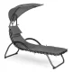 Multigarden PH158C Garden Lounger with Canopy, Grey