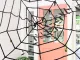 Halloween Decoration Black Spider Web, 90x90 cm