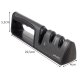 3-Step Knife and Scissors Sharpener (Black)