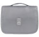Travel toiletry bag with roll-up design, grey