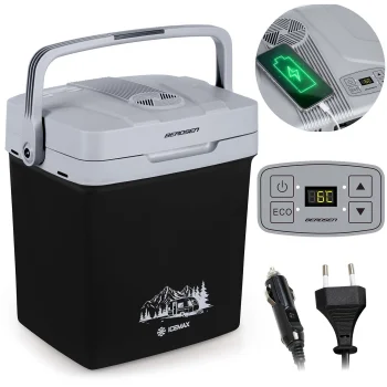 Berdsen Icemax 3829 26L Car Refrigerator with Eco Mode, Black