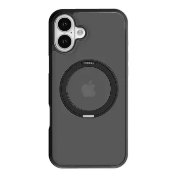 Torras Ostand Pro Case for iPhone 16 Plus, Black