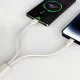 Dudao L7SF 2in1 Cable USB-C to USB-C / Lightning 100W 1.2m, Beige
