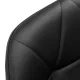 4Rico QS-06B Beauty Stool with Backrest, Black
