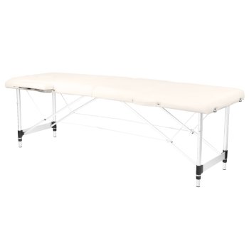 Foldable massage table ALUMINUM COMFORT 2 sections, beige