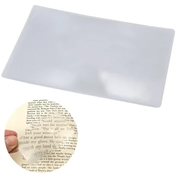 Fresnel Magnifying Sheet for Reading 18x12 cm, 1x-5x Magnification