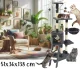 Cat Scratching Post with Bed, 6 Levels, 141 cm