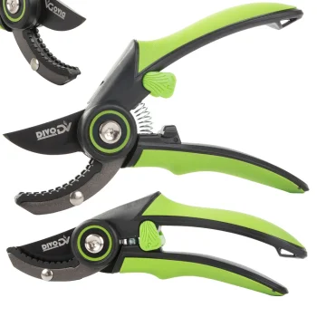 Garden Pruning Shears for Branches and Shrubs, Cut up to 20mm, Green