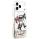 Karl Lagerfeld Liquid Glitter Choupette Logo MagSafe Phone Case Cover iPhone 17 Pro Max - Clear