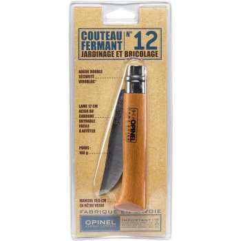 Карманный нож Opinel N°12 с лезвием из углеродистой стали, бук