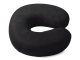 Memory Foam Travel Neck Pillow for Car and Airplane, Black