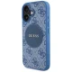 Guess 4G Circle Classic Logo MagSafe Case for iPhone 16 Blue