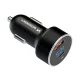 Wozinsky WDCCAC USB-C / USB-A 36W Car Charger - Black
