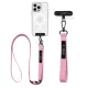 Tech-Protect C6S 2-in-1 Phone Crossbody Lanyard - Pink