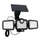 Forever Light Sunari FLS-04 LED Solar Lamp with Motion Sensor, 8W, 600lm, Black