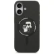 Karl Lagerfeld iPhone 17 Case Silicone Karl & Choupette Ring MagSafe, Black