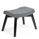Scandinavian Upholstered Footstool Norse Sofotel, Dark Grey