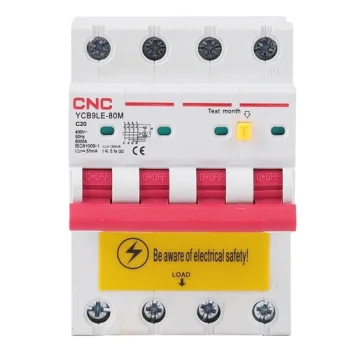 Residual Current Breaker with Overcurrent RCBO 4P 20A Class C 30mA 6kA