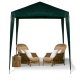 Folding Garden Canopy Tent Pavilion Tent 4-panel Gazebo, 1.9x1.9m