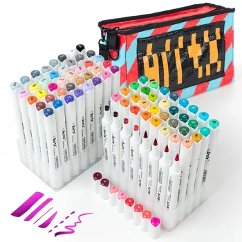Double-Sided Alcohol Marker Pens ARRTX Oros, 80 Colors